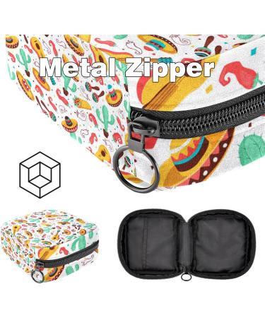 Shop Stylish Women's Binding-Up Bags | Guitars & Cacti Tampon Storage Bags with Zip Pockets - Ideal Menstrual Tied Bags - Buy Online on GoSupps.com