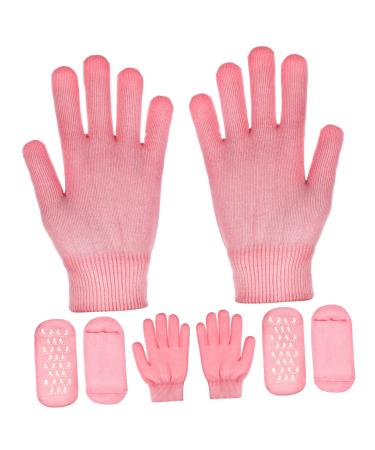 FOMIYES 2 Sets Spa Moisturizing Socks Gel Spa Socks Moisturizing Socks Gloves Hand Skin Care Socks Foot & Nail Tools Foot Care Socks Gloves Essential Oil Cotton Skin Care Products