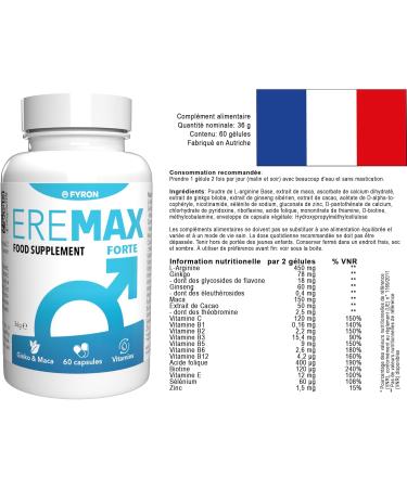 Eremax Forte - 60 Capsules | Boost Male Performance & Vitality - Buy Internationally - Buy Online on GoSupps.com