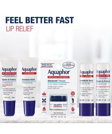 Aquaphor Lip Balm Lip Repair SPF 30 | Lip Protectant | 0.35 Oz Tube | Pack of 2 Strawberry 35 Fl Oz Tube (Pack of 2) - Buy Online on GoSupps.com