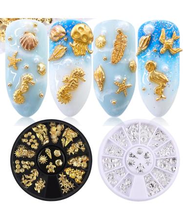 Alloy Nail Art 3D Metal Rivets Studs Ocean Theme Star Mold Fillers Manicure Decals Decor Filler - Buy Online on GoSupps.com