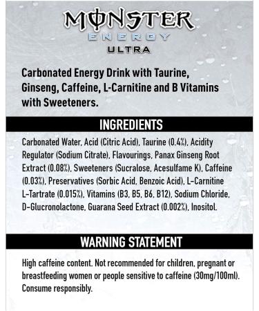  Monster Monster Energy Ultra Cans 12 x 500 ml - Buy Online on GoSupps.com