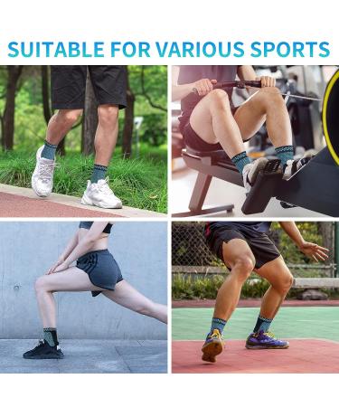 Set of 2 Cescrak Ankle Brace for Men & Women | Compression Sleeve for Swelling, Plantar Fasciitis, Sprain Recovery | Arch Support Socks | Size Medium - Buy Online on GoSupps.com