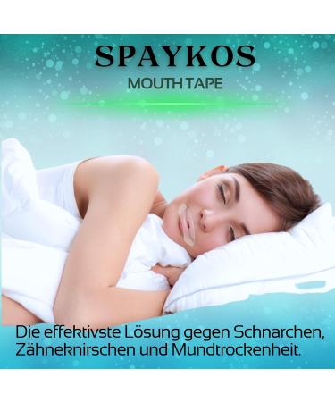 Buy Spaykos Anti-Schnarch Mouthpasters (90 pcs) - Ultimate Snoring & Teeth Grinding Solution for Relaxing Sleep Ideal for Beard Carriers - Buy Online on GoSupps.com