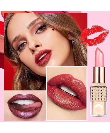 Waterproof Lipstick For Women Moisturizing Tinted Lip Balm Lipstick With Glossy Effect Hydrating Formula Perfect For Weddings Bridal Parties & Teens - Buy Online on GoSupps.com