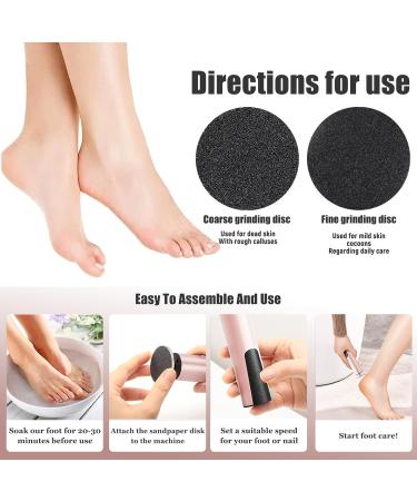 Rechargeable Electric Foot Callus Remover - Pedicure Tool for Cracked Heels & Calloused Feet (Pink - Buy Online on GoSupps.com