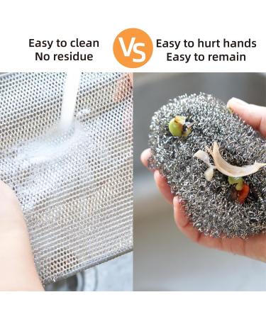 8 Pcs Multipurpose Wire Dishwashing Rags for Wet and Dry Multifunctional Non-Scratch Wire Dishcloth Suitable for Scrubbing and Cleaning Dishes Pots Sinks Counters Cooktops - Buy Online on GoSupps.com
