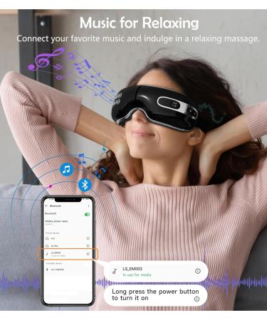 Eye Massager with Heat & Cooling | Relieve Eye Strain Dark Circles & Puffiness | Best Gifts for Relaxation & Sleep - Buy Online on GoSupps.com