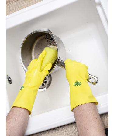 Elbow Grease Rubber Gloves Large Size EG26 with Cotton Lining - Non-Slip & Extra Strong - Buy Online on GoSupps.com