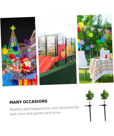 1pc Solar Light Floor Decor Outdoor Plants Artificial Plant Garden Decor Lights Garden Lights Tree Flickering Tree Lights Solar Lamp Ornament Ground Insert Lamp Garden Adornment (Green) - Buy Online on GoSupps.com