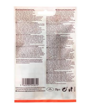 Wild West Beef Jerky - Original 12 Pack (25g Each) | High Protein Dried Meat Snack - Buy Online on GoSupps.com