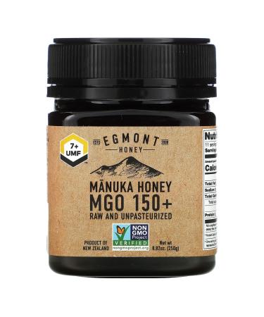 Egmont Honey Manuka Honey Raw And Unpasteurized MGO 150+ 8.82 oz (250 g)
