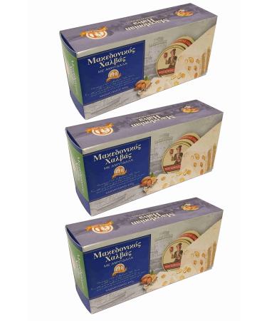 3x 400g halvas from sesame tahini almond from Greece Greek Halva Almond Spar Set Girechische Suitpiece Correction + 10ml olive oil test Sachet