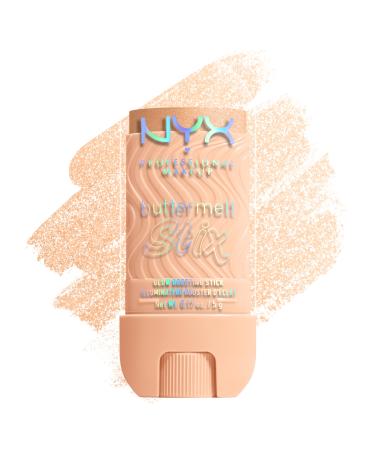 NYX Professional Makeup Buttermelt Highlighter Stix - Stick onctueux - Effet glowy - Texture ultra-fondante - Tenue 8H - Fini naturel sans effet gras - Teinte : A Whole Melt