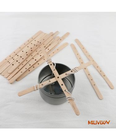 100pcs MILIVIXAY Wooden Candle Wick Holders - Wick Bars for Large & Multiwick Candles - Buy Online on GoSupps.com