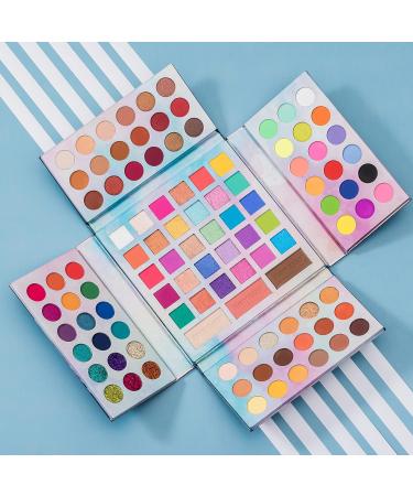 Shop Beauty Glazed 105 Colors Eyeshadow Palette Matt Glitter & Shimmer | Foxkiker All-in-One Makeup Palette | International Shipping Available - Buy Online on GoSupps.com