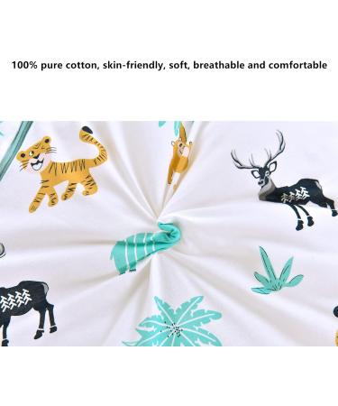 Chilsuessy Baby Sleeping Bag 3.5 Tog with Detachable Sleeves - Animal Park Design - 100% Cotton - Soft Infant Toddler Sleep Bag (2-4 Years) - Buy Online on GoSupps.com