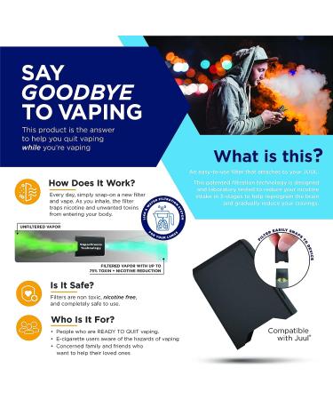 VapeAway System: Quit Nicotine & Vaping with JUUL - Reduce Toxins by 25-100% | Curbs Cravings, Same Experience! - Buy Online on GoSupps.com
