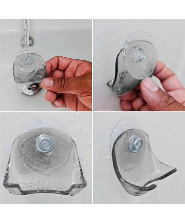 MyGadget 2x Suction Cup Razor Holder - No Drill Bathroom/Shower Wall Bracket - Black Shaving Stand for Glass & Tiles - Buy Online on GoSupps.com