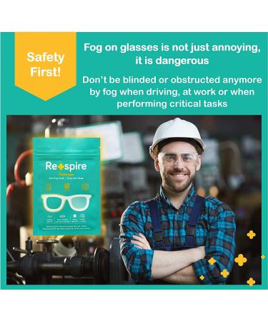 Re+Spire Premium Eyeglass Anti Fog Cloth - Reusable Microfiber for Glasses & Masks | Invisible Coating for Defogging Lenses - Grey Microfiber - Buy Online on GoSupps.com
