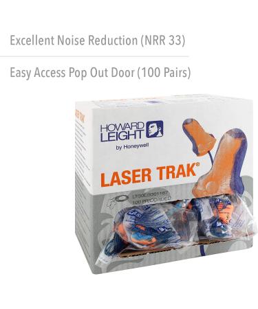 Howard Leight LT-30 32NRR Laser Trak Corded Earplugs - Orange/Blue 100 Pairs - Buy Online on GoSupps.com