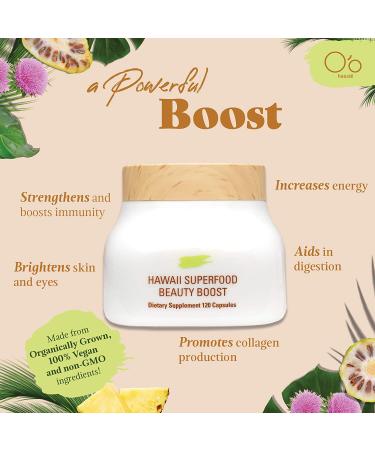 Hawaii Superfood Beauty Boost - 120 Capsules | O O Hawaii - Buy Online on GoSupps.com