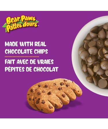 Bear Paws Chocolate Chip Cookies (Pack of 6) - Soft Cookie Snack Packs Family Size Peanut Free School Snacks 6x480g 72 pouches Chocolate Chip Pack of 6x480g (72 Pouches) - Buy Online on GoSupps.com