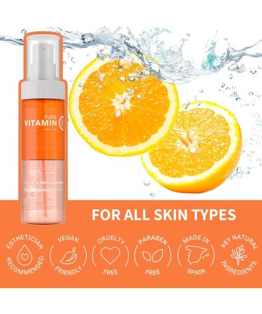 Noche Y Dia Vitamin C Cleanser for Mature Skin | Anti-Aging Face Wash & Makeup Remover - 150mL Made in Spain - Buy Online on GoSupps.com