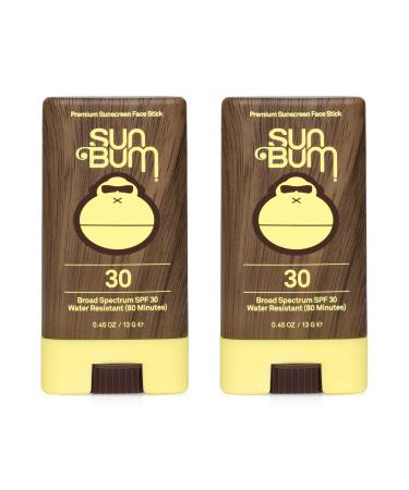 Sun Bum Sun Bum Original Spf 30 Sunscreen Face Stick Vegan and Reef Friendly (octinoxate & Oxybenzone Free) Broad Spectrum Moisturizing Roll-on Uva/uvb Sunscreen With Vitamin E 2 Pack