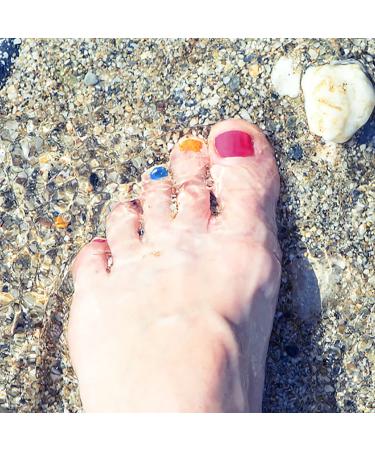 20 Sheets Solid Toenail Polish Stickers - 440 Pcs Self-Adhesive Nail Wraps & Decals for Women & Girls | DIY Toe Nail Strips - Buy Online on GoSupps.com