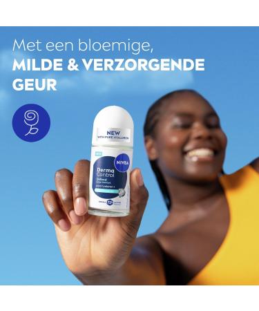  NIVEA NIVEA - Derma Control Defend Roll-On for Women - 72H Antiperspirant Underarm Deodorant - Anti-Itch Protection - Hyaluronic Acid - Extra Comfort - 0% Alcohol - Sensitive Skin - 50 ml - Buy Online on GoSupps.com