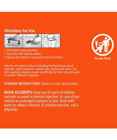Amazon Basics Dry Floor Mop Pads 36 Count - Absorbent Cleaning Cloths for Hardwood and Tile Floors - Buy Online on GoSupps.com