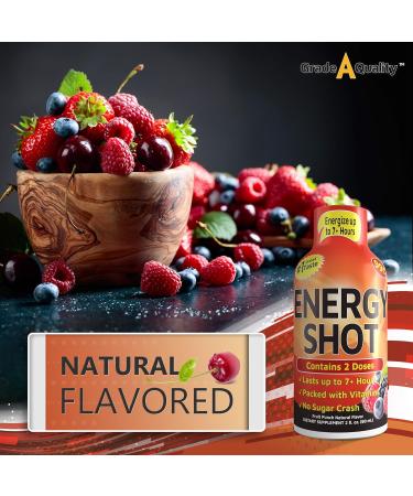 Vitamin Energy Shots - Fruit Punch Flavor | 48 Count | Boost Energy for 7+ Hours - Buy Online on GoSupps.com