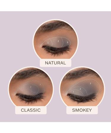 Blend-By-Numbers Palette Kit by Trio Beauty | Versatile Eyeshadow Palette for All Skin Tones | Includes Brush Set | Perfect Travel Companion | Easy-to-Use Nude Shades | Moonlight Glam - Buy Online on GoSupps.com