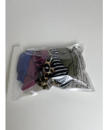 Kavya Boho Print Leopard Headbands for Women - 6 Pcs Hair Accessories Set | Elastic Hair Bands for Fashion and Yoga - UK Wide Delivery - Buy Online on GoSupps.com