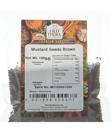 Old India Brown Mustard Seeds 100g - Pack of 1 | Premium Quality - Buy Online on GoSupps.com