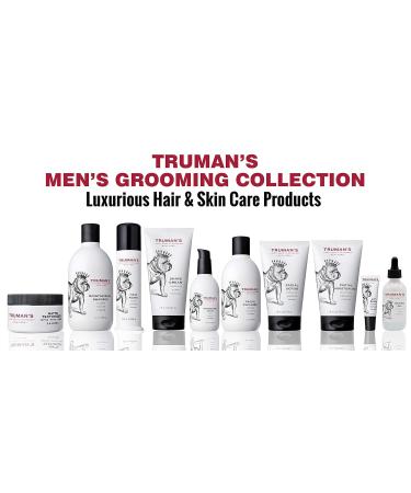 Truman's Gentlemen's Groomers Men's Shave Cream - Ultimate Smooth Close Shave Eliminates Razor Burn & Breakouts - 5oz Macadamia & Safflower Oils - Buy Online on GoSupps.com
