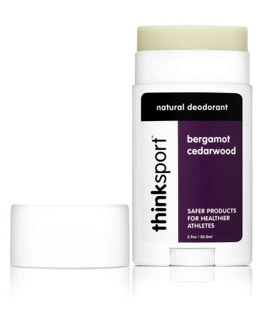 Thinksport Natural Deodorant Bergamot Cedarwood 2.9 oz - Aluminum-Free & Eco-Friendly - Buy Online on GoSupps.com