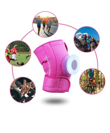 Adjustable Knee Support Brace for Women | Compression Sleeve for Arthritis & Knee Pain Relief | Ideal Gift for Mom, Wife | Rose | 3 Straps | M-XXL (15-22 inches) - Buy Online on GoSupps.com