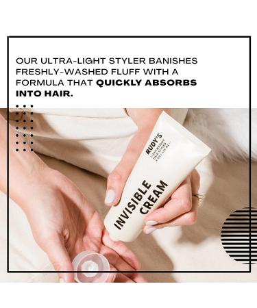 RUDY'S Invisible Cream | Frizz Control & Smoothing Hair Styler | Paraben-Free | 1 oz (Pack of 1) - Buy Online on GoSupps.com