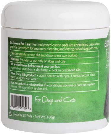 Bio-Groom 25-Count Ear Care Ear Cleaner Pads - Buy Online on GoSupps.com