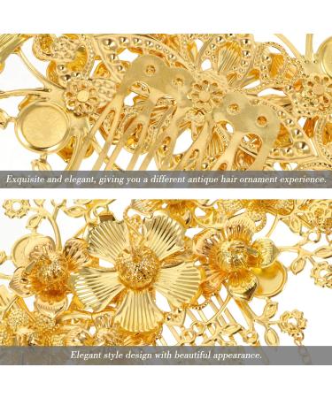 Lurrose Golden Hair Pin Chinese Wedding Decor Decor 1pc Gold Bridal Hair Comb Bridal Hair Piece Chinese Style Hairpin Tassel Hair Accessories for Party Bridal Hair Bridal Hair Clip - Buy Online on GoSupps.com