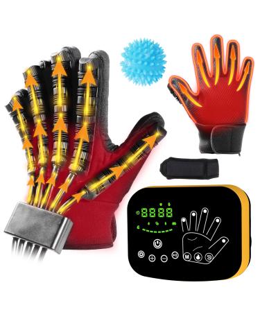 Heated Stroke Recovery Equipment For Finger And Hand Function Rehab Equipment Heated Training Electronic Gloves For Hemiplegia Cerebral Palsy Stroke Patients. Left Hand-L