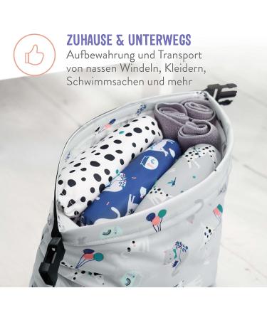Bambino Mio Out & About Wet Bag - Travel Waterproof Reusable Nappy Storage Bag Dreamland - Buy Online on GoSupps.com