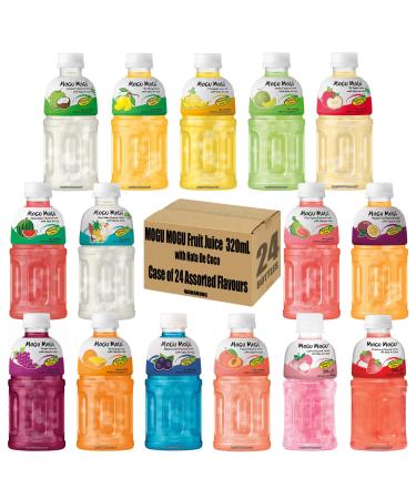 MOGU MOGU Assorted Fruit Juice with Nata De Coco 320mL 24 bottles Mixed flavors selected by WaNaHong