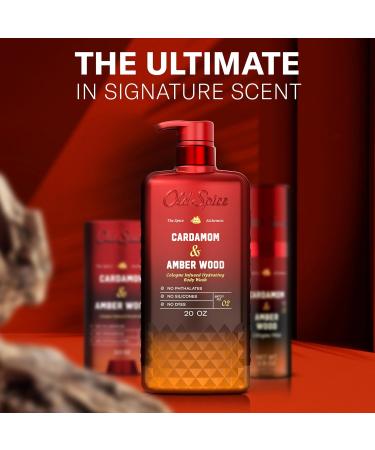 Old Spice Body Wash for Men The Spice Alchemist Collection 24/7 Cologne Infused Hydration No Trade Off Formula Free of Phthalates Silicones & Dyes Cardamom + Amber Wood Scent 20 oz - Buy Online on GoSupps.com