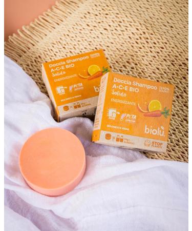  BIOLU Solid Shower Shampoo A+C+E BIO 55g - BIOLU Code BSDAC - Buy Online on GoSupps.com