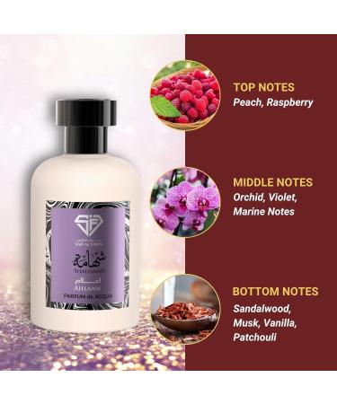 Shahamah Al Ahlaam - Signature Non-Alcoholic Acqua Perfume for Women | Intriguing Sweet Floral Fragrances | Long Lasting Arabian Perfumes 3.4 Fl. Oz. - Buy Online on GoSupps.com