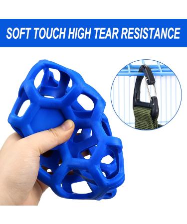 Hanging Hay Feeder Ball for Rabbits & Guinea Pigs - Pet Food Dispenser & Toy - Blue - Buy Online on GoSupps.com