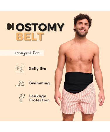 SIIL Ostomy belt for Men & Women Black. These Ostomy bag covers Acts as Colostomy Belt Ileostomy Belt as this Stoma Support belt is compatible with Colostomy bags Ileostomy bags. Made in Europe. - Buy Online on GoSupps.com